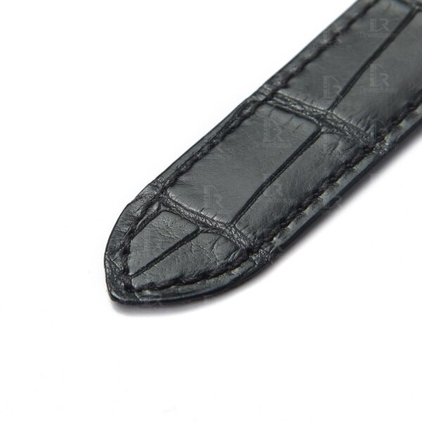Custom Genuine handmade black alligator crocodile Belly-scale Quickswitch leather strap and watch band replacement 19mm 20mm for Cartier Roadster Chronograph, XL, 2510, GMT 19mm 20mm mens and womens watch for sale, quick release systoem easy change between rubber, kevlar and braceleet straps - Shop the premium straps and watch bands Free shipping to US, UK and whole world