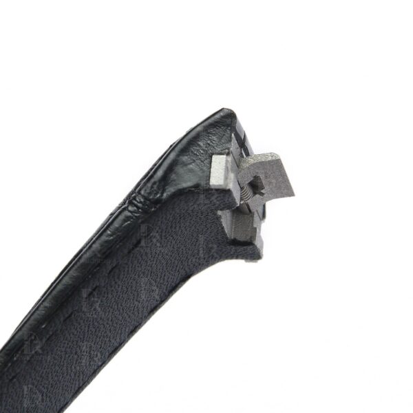 Custom Genuine handmade black alligator crocodile Belly-scale Quickswitch leather strap and watch band replacement 19mm 20mm for Cartier Roadster Chronograph, XL, 2510, GMT 19mm 20mm mens and womens watch for sale, quick release systoem easy change between rubber, kevlar and braceleet straps - Shop the premium straps and watchbands Free shipping to US, UK and whole world