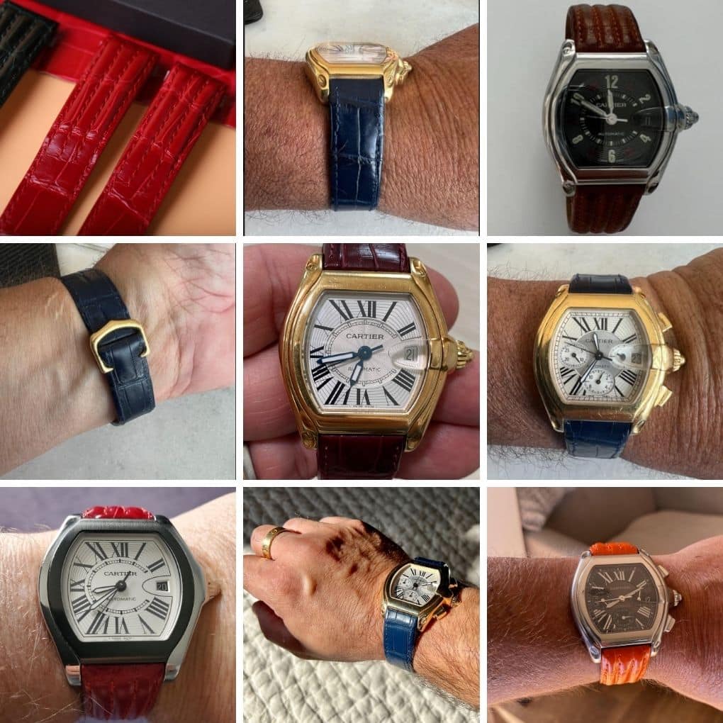 Custom Replacement Cartier Roadster watch band alligator