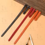 Custom double wrap premium calfskin leather watch strap for Hermes Cape cod, Heure H, and Arceau watch (1)