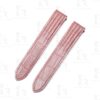 Custom genuine alligator Pearl Pink leather watch strap replcament for Cartier Roadster watch
