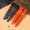 Custom Cartier Roadster 2510 xl replacement orange alligator crocodile leather strap 19mm 20mm watch bands