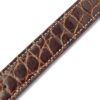 Handmade best quality alligator crocodile brown round-scale leather Hermes watch band and watch strap Double tour replacement for sale - double wrap watch band online for Hermes Heure H Cape COD Arceau luxury watches 38mm 44mm