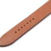 Custom Premium high-end quality calfskin replacement brown leather Hermes watch band and Hermes strap for Hermes Cape cod, Heure H, Arceau watches for sale - double wrap and double tour sport watch band with white stitching online
