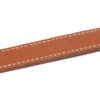 Hermes double loop strap watch OEM orange watch band with white stitching
