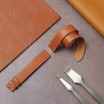 Custom Premium high end quality calfskin replacement brown leather Hermes watch band and Hermes strap for Hermes Cape cod Heure H Arceau watches for sale double wrap and double tour sport watch band online