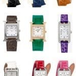 Hamdmade custom Hermes Alligator leather strap round-scale