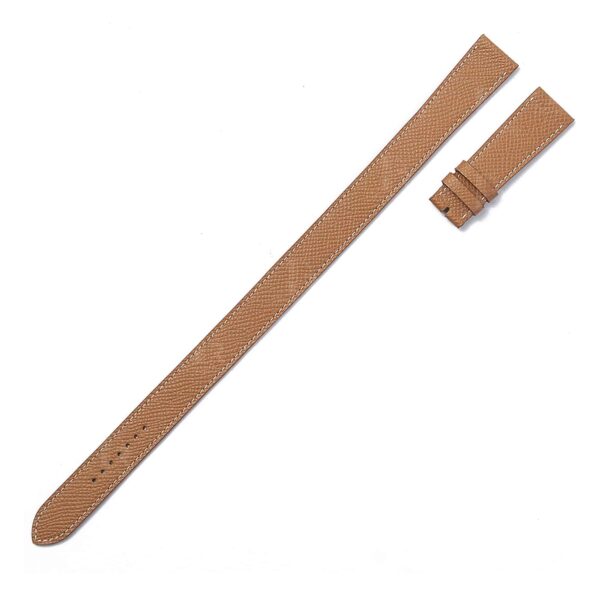 Hermes-double-tour-epsom-brown-leather-strap-replacement-watch-band (3) Best quality OEM custom brown Epsom Double tour Double wrap leather watch strap and watch band replacement for Hermès Cape Cod luxury watches for sale - Shop the high-end leather straps and watch bands at a low price