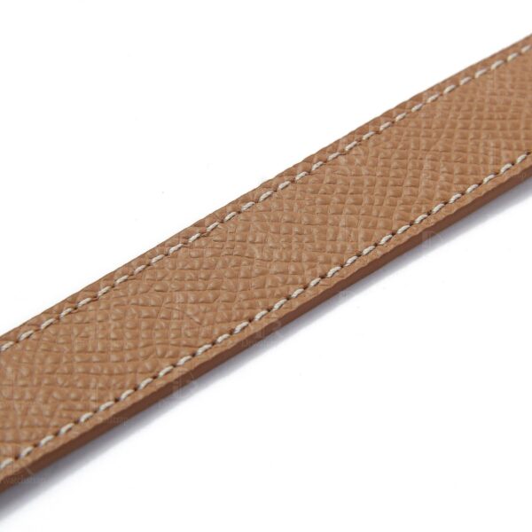 Hermes-double-tour-epsom-brown-leather-strap-replacement-watch-band (7) Best quality OEM custom brown Epsom Double tour Double wrap leather watch strap and watch band replacement for Hermès Cape Cod luxury watches for sale - Shop the high-end leather straps and watch bands at a low price
