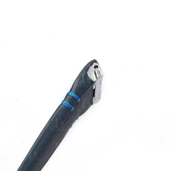 Custom New Cartier de Santos watch Medium Large Quickswitch blue alligator Cartier Santos leather watch strap replacement for sale 19mm 21mm crocodile watchband online grade A Cartier Santos strap