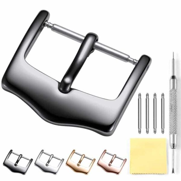 Add pin buckle for custom leather watch band