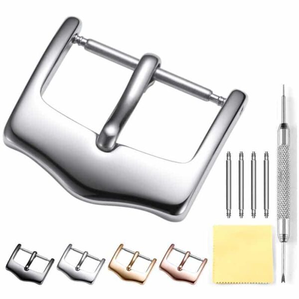 Add pin buckle for custom leather watch band