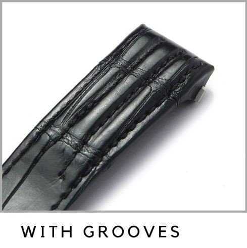 Custom Cartier Roadster strap with grooves