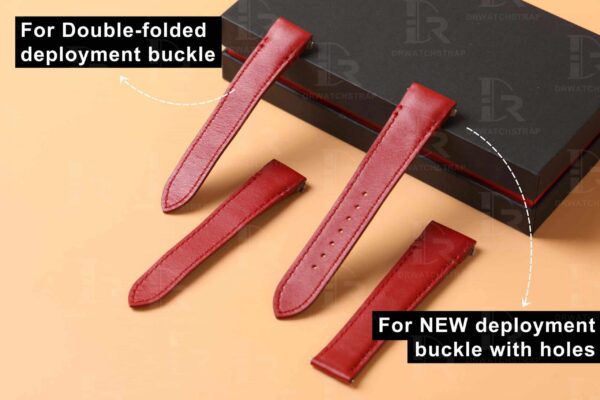 New Cartier de Santos watch Medium Large Quickswitch red calfskin Cartier Santos leather watch strap replacement for sale 19mm 21mm watch band online straps compatible with Cartier Santos watches
