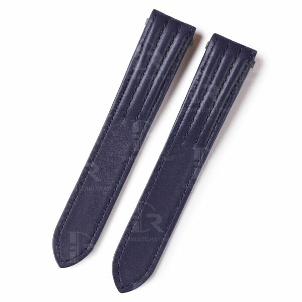 Full Grain Custom best quality Cartier Roadster 2510 xl replacement dark blue calfskin calf leather strap watch band replacement for Cartier Roadster Chronograph non Chronograph XL 2510 3405 19mm 20mm mens and womens luxury watches for sale quickswitch easy change rubber kevlar strap for mens and womens ship to