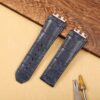 Buy Custom Hublot Big Bang 440 MECA 10 – 614 Dark Blue alligator leather quick release watch band one click straps
