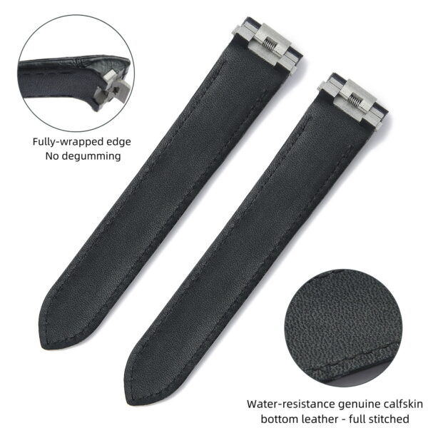 Custom best quality Cartier Roadster 2510 xl replacement black calfskin calf leather strap & watch band replacement for Cartier Roadster Chronograph non-Chronograph XL 2510 3405 19mm 20mm men's and women's luxury watches for sale, quickswitch easy change rubber, kevlar strap for mens and womens ship to US, UK - Shop the premium calfskin straps and watchbands from DR Watchstrap online at a low price