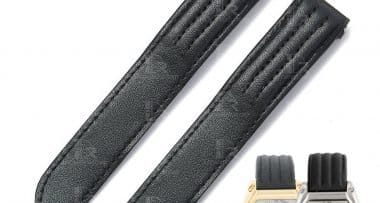Custom best quality Cartier Roadster 2510 xl replacement black calfskin calf leather strap & watch band replacement for Cartier Roadster Chronograph non-Chronograph XL 2510 3405 19mm 20mm men's and women's luxury watches for sale, quickswitch easy change rubber, kevlar strap for mens and womens ship to US, UK - Shop the premium calfskin straps and watchbands from DR Watchstrap online at a low price