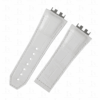 Custom White Alligator Leather watch straps for Hublot one click