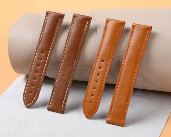 Replacement best Omega Speedmaster straps 18mm 20mm for sale Omega watch leather strap online with the best quality calfskin material of watch bands replacement for Omega Speedmaster Seamaster Planet Ocean watches