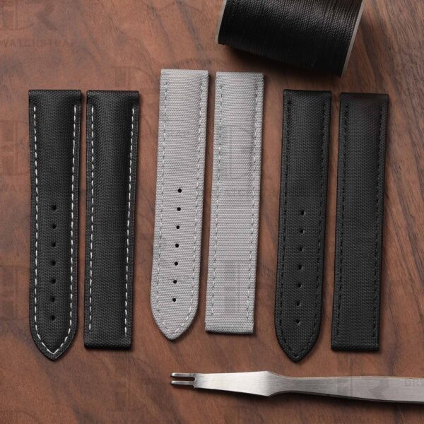 Custom nylon best Omega Speedmaster straps 18mm 20mm handmade black omega seamaster watch bands online discount price aftermarket watch straps (2) Custom nylon best Omega Speedmaster straps 18mm 20mm handmade black omega seamaster watch bands online discount price aftermarket watch straps (2)