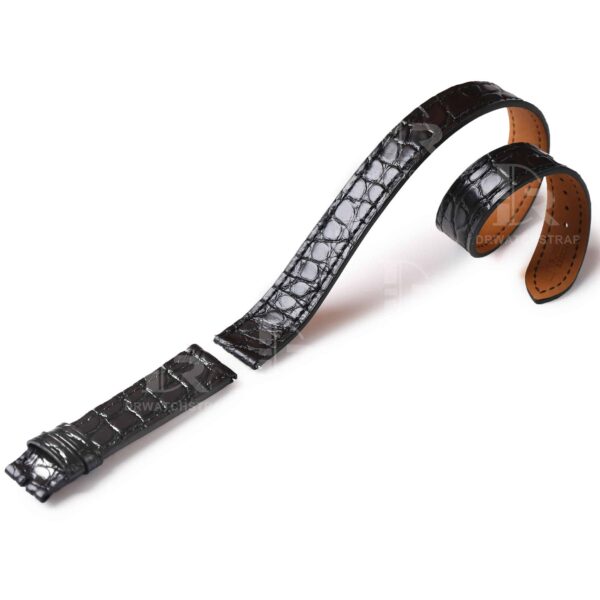 Custom handmade double wrap leather straps for Hermes watch bands