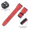 Waterproof red buttom - Custom OEM best quality American Alligator black Belly-scale leather replacement IWC Big Pilot watch strap and watch band online - Shop the high-end straps and watchbands at a low price 22mm with rivets