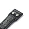 Custom OEM best quality American Alligator black Belly-scale leather replacement IWC Big Pilot watch strap and watch band online - Shop the high-end straps and watchbands at a low price 22mm with rivets