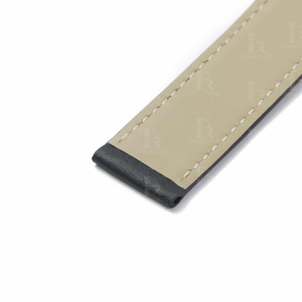 Custom Omega Seamaster leather watch bands leather lining