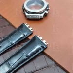 Custom black nylon velcro watch band for Hublot Big Bang 301