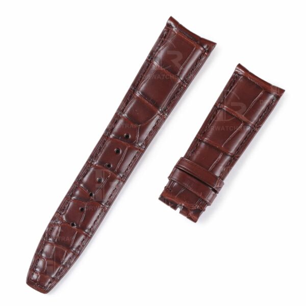 22mm replacement brown leather watch band curved end fit for IWC Portuguese 22mm replacement brown leather watch band curved end fit for IWC Portuguese