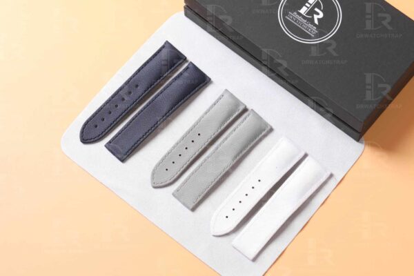 Handmade custom nylon straps for Omega Speedmaster Seamaster watchbands Custom nylon best Omega Speedmaster aftermarket straps 18mm 20mm handmade black canvas - Omega Seamaster watch band replacement online at a discount price aftermarket watch strap
