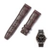 Custom best quality American Alligator Brown replacement leather IWC watch straps and watch bands for IWC Pilot's watch Mark XVII Pilot's Chronograph - Shop the crocodile leather straps 20mm 21mm watch band for sale at a low price
