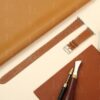 double loop custom leather watch band brown strap oem apple watch