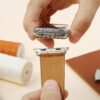 double loop handmade brown leather watch strap oem apple watch