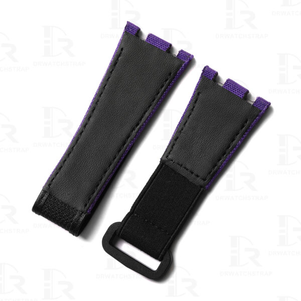 Buy custom Audemars Piguet Purple Royal Oak Offshore strap Canvas Velcro watch band (2) Buy custom Audemars Piguet Purple Royal Oak Offshore strap Canvas Velcro watch band (2)