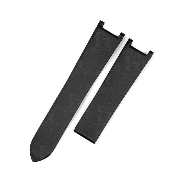 Buy custom Cartier Baignoire Black Satin leather watch straps 11mm 20mmr handmade for strap sale (1)