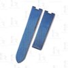 Buy custom replacement Cartier Baignoire Blue Satin leather watch straps 11mm 20mm handmade for sale