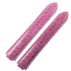 Genuine Grade A round scale Pink alligator crocodile leather strap and watch band replacement for Cartier Ballon Bleu 33mm 36mm 43mm mens and womens luxury watches handmade aftermarket watch bands and straps