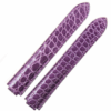 Genuine Grade A round scale Purple alligator crocodile leather strap and watch band replacement for Cartier Ballon Bleu 33mm 36mm 43mm mens and womens luxury watches handmade aftermarket watch bands and straps
