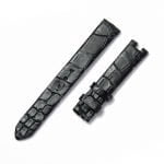 Custom Breguet Type XX 3810 black Alligator leather watch band strap cream stitching (3)