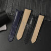 Custom Dark blue Alligator leather watch straps for cartier pasha strap (1)