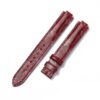 Genuine best quality OEM custom American Alligator red Belly-scale replacement Cartier Ballon Bleu de watch leather strap & watch band from dr watchstrap for Cartier de Ballon Bleu watches online - Shop the high-end watch straps & watchbands at a low price
