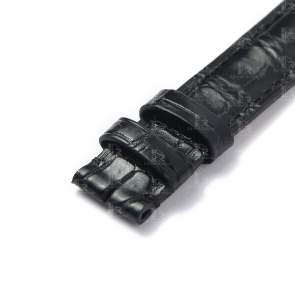 Genuine best quality OEM custom American Alligator black Belly-scale replacement Cartier Ballon Bleu de watch leather strap & watch band from dr watchstrap for Cartier de Ballon Bleu watches online - Shop the high-end watch straps & watchbands at a low price