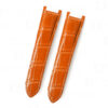 100% handmade orange genuine OEM custom double-folded alligator crocodile leather strap and watch band replacement for Cartier Pasha De watches online - Shop the high-end quality Belly-scale bespoke leathr straps and watchbands online from DR Watchstrap onine at a low price