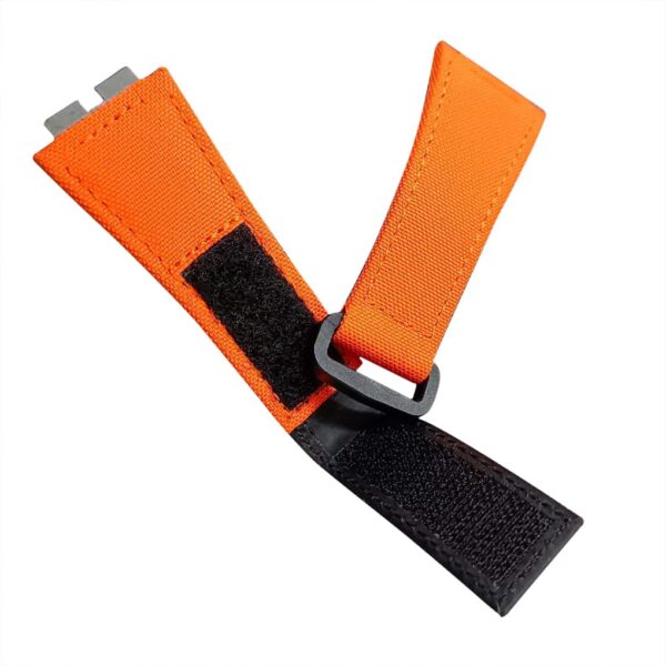 Hublot big bang 411 replacement orange canvas velcro strap Nylon watch band
