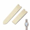 Best quality handmade OEM satin material Vanilla Black watch strap and watch band replacement for Cartier la Baignoire Allongée, Vintage, Bathtub, Benoit Baignoir Mini, Large, XL watch straps and watchbands for sale at low price