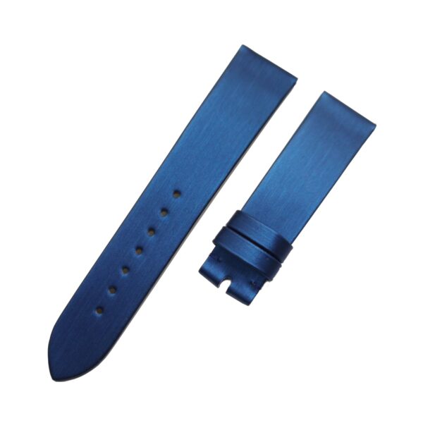 Premium Omega watch straps replacement Omega Deville watch strap blue satin leather watchband online for sale
