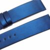 Premium Omega watch straps replacement Omega Deville watch strap blue satin leather watchbands online for sale