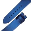 Premium Omega watch strap replacement Omega Deville watch strap blue satin leather watchbands online for sale